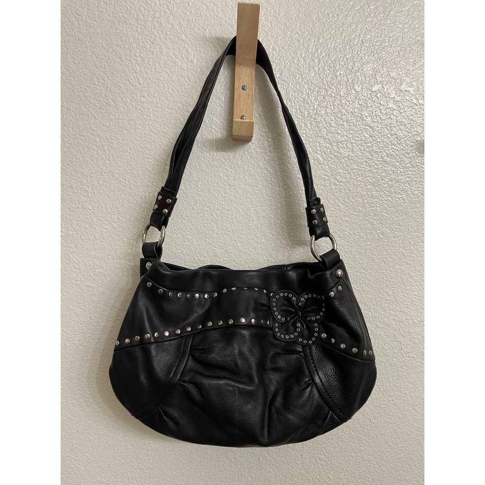 B Makowsky Purse A200352 Genuine Leather with Studs - Like NEW